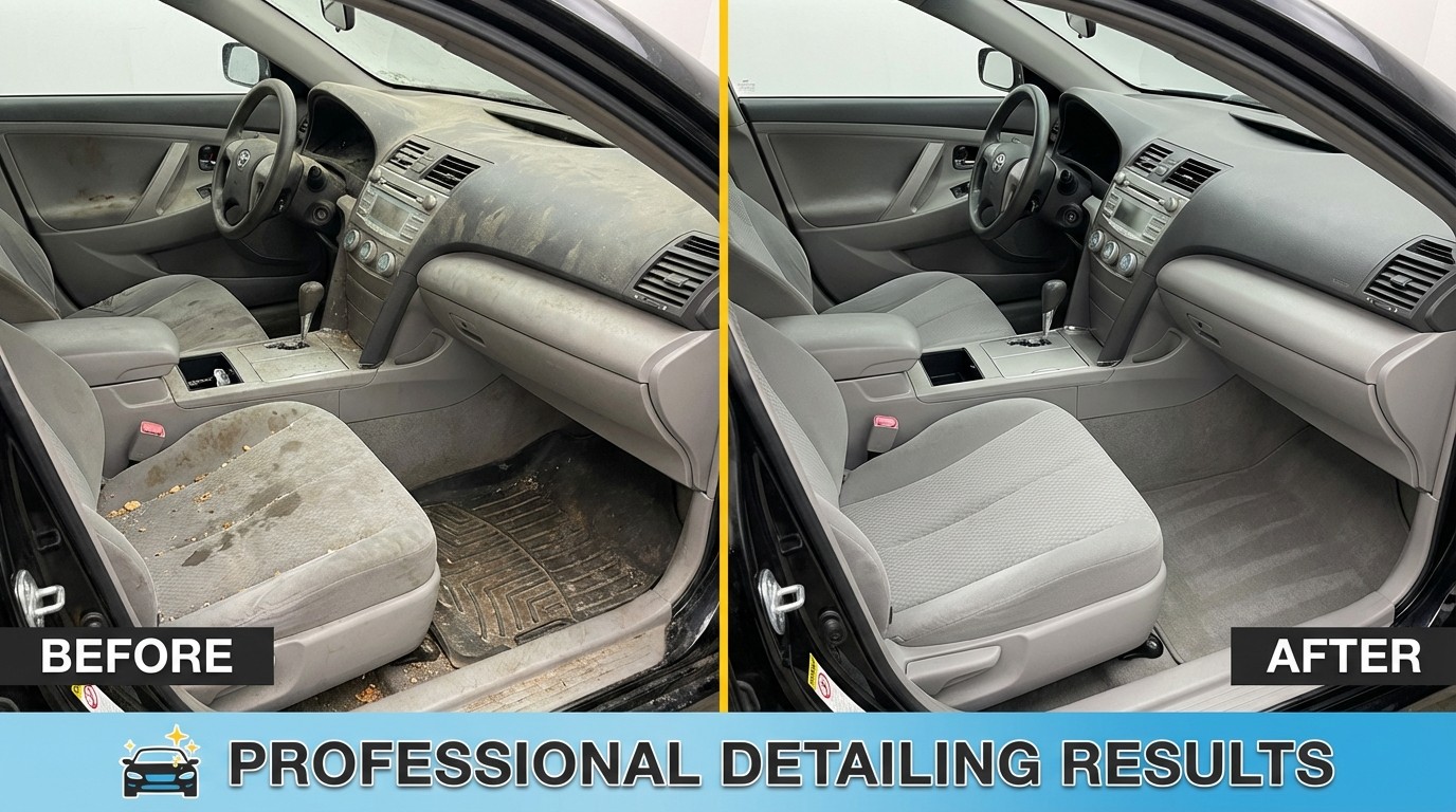 車内クリーニング ビフォーアフター