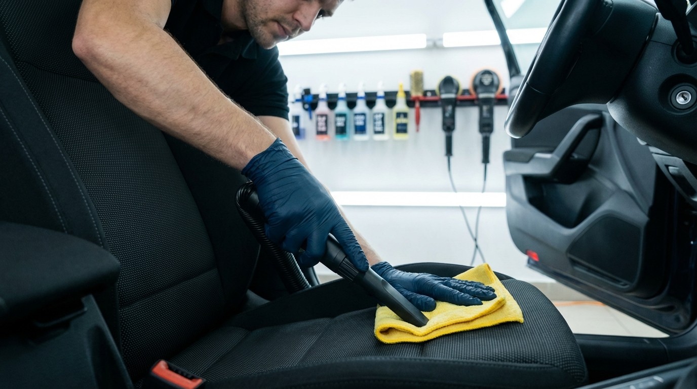 プロの車内クリーニング